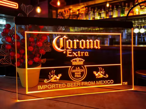 Corona Extra Neon Sign LED Light Mexican Beer Bar Decor for Home Bar Game Room Ambient Light