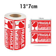 Pelekat Rapuh Roll 500pcs 9x5cm & 13x7cm | Fragile Sticker Roll 500pcs 9x5cm & 13x7cm | 易碎贴纸卷装 500片 