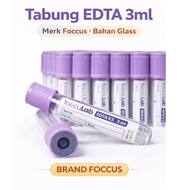 Focallure Tube EDTA 3ml Blood Tube EDTA Glass Tube EDTA Glass 3ml