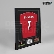 David Beckham Jersey Poster Frame MU | Beckham Manchester United Poster