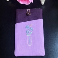 Phone sleeve,phone case,phone pouch,hand-embroidered phone sleeve