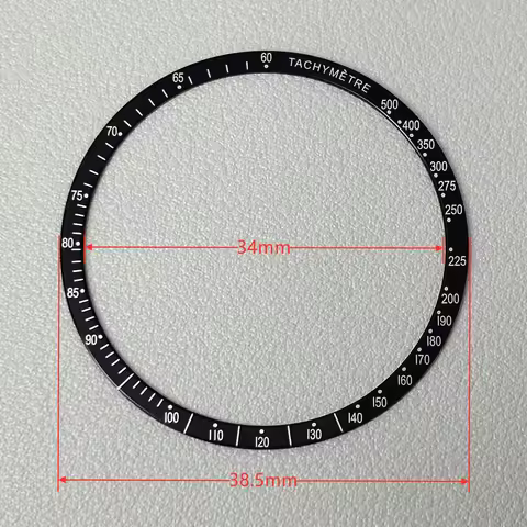 VK63 Case moonswatch Aluminum Bezel Chronograph Case Bezel moon watch mission Bezel Suitable For VK6