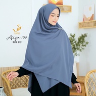 Alifa 150 | Jilbab Hijab Segi Empat Syari Panjang Lebar Jumbo Tebal Polos Murah Wolfis Premium