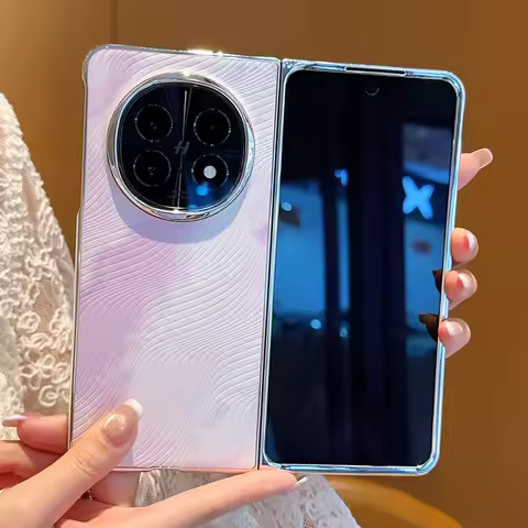 Watercolor Painting Plated Border Phone Case For Honor Magic Vs3 V3 Vs2 V2 RSR Vs V Flip Slim Hard C