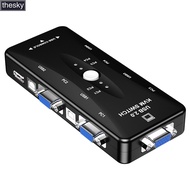 Four-in-one VGA KVM Switch