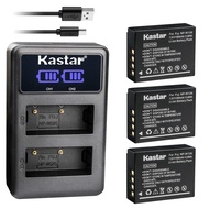 Kastar Dual LCD USB Charger and 3 Pack Battery for Fujifilm NP-W126 NP-W126s BC-W126 and Fuji HS30EX