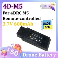 4D-M5 3.7V 600mAh Helicopter Battery For 4DRC M5 Remote-controlled Aircraft Spare Parts Battery Char