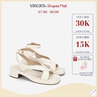 [Hot Deal | 10H00 - 12H00 | 08.08] Vascara Cross Strap Flatform Sandals - SDK 0351