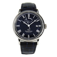 Orient Men's Orient Star Automatic Sapphire Crystal Dark Blue Leather Strap Watch RE-AU0003L00B