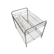 Global House CLOSE ชั้นตะแกรงเหล็กคว่ำจาน 2 ชั้นแบบตั้งพื้น LT-260 ขนาด 60x40x50 ซม. รับประกันของเเท