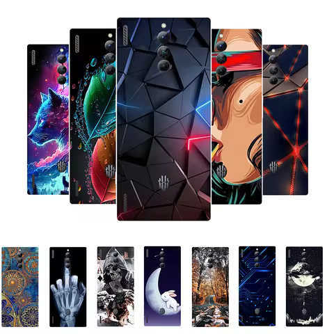 for Red Magic 8 Pro Case Silicone Back Cover Phone Case for Nubia Red Magic 8S Pro Plus Soft Case Re