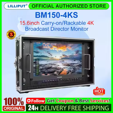 Lilliput BM150-4KS 15.6" HDR 3D-LUT Color space 4K Director Monitor Carry-on 3840x2160 SDI HDMI Tall