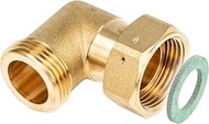 tecuro MS-blank CW617N Angle 90°, 1 Inch Male Thread x Union Nut 1 Inch (Flat Sealing)