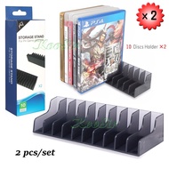 2 pcs/Pack PS4 Slim Pro Game Accessories CD Disk Stand Storage Bracket PS 4 Discs Holder for Playsta