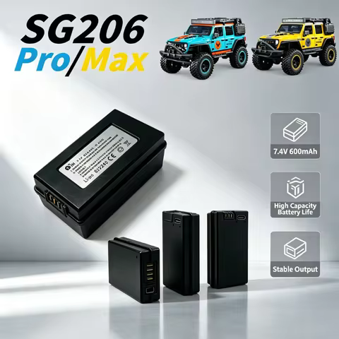 1/2/3/4/5Pcs SG206 MAX PRO Battery Original Accessories 7.4V600mAh / Use For SG206 MAX PRO RC Car Pa