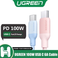 UGREEN 100W USB C To USB C Cable 6A PD Fast Charging Charger Type C Cable