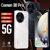 5G Smartphone Camon30 Pro | 6.8 Inch Big Screen | Android Phone Murah | Storage 16GB RAM+1TB ROM | C