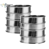 8Pcs Molds Double Rolled Tart Rings Round Tart Ring