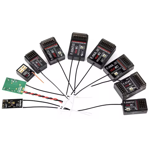 HotRC 4/5/6/8CH RC Receiver 2.4GHz Multi Channels Receivers with Gyro Long Range for CT-4A CT-6A CT-