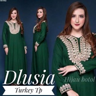 Daster Arab Dlusia Turkey Tp | Santung Super Grade A | Resleting Depan