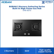 ROBAM 2 Burners Gathering Series Built-In High Flame Gas Hob SRB-B272|Enamel Water Spray|Flame Failu
