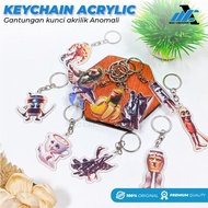 GANTUNGAN Brainrot Acrylic Keychain - Unique Anomali Character - Acrylic Keychain Bag Wallet - GK An