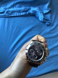 Rolex 地通拿 朱古力面 95%new 皮帶 116515LN