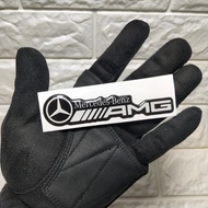 Amg mercedez embossed sticker
