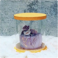 Mika Round Tall Cake Box Beautiful Tall D30cm H35cm Cake Box 2 layer cake box