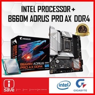 Gigabyte B660M Aorus Pro AX DDR4 LGA 1700 Motherboard + Intel 12400 / 12400F / 12700 / 12700F / 1270