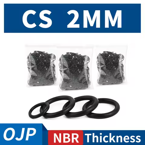Thickness CS2mm Black NBR Nitrile Rubber O-rings Seals Gasket Washer temperature resistant wear-resi