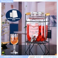 4L 5L 8L 10L Drink Glass Jar Dispenser with Stand and Faucet