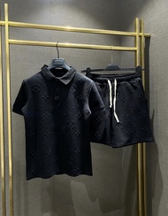 Bộ quần áo thể thao nam vân dập nổi-BH78 có cổ tay ngắn chất cotton xốp tàu size M-L-XL-XXL [2k Fash