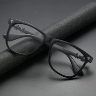 Glasses Frame Retro Unique Thick Edge Plain Glasses Large Frame Glasses Men's Trendy Myopia Glasses 
