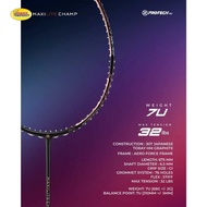 PROTECH MAXILITE CHAMP Black Badminton Racket (7UG1) (MAX 32LBS) (Lite Series) Badminton Racket 7U