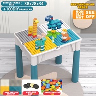 MKBK Multifunctional building block table for kids Learning Playing Study Drawing LARGE Size Space S