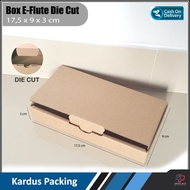 E-Flute Die Cut Cardboard Box 17.5x9x3 cm for Online Shop Packing