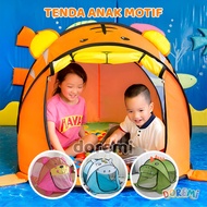TENDA DOREMI Children's Tent Character Camping Tent Portable Folding Model Animal Shape Play Camp Ou