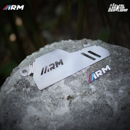 HITAM Nz Arm Radiator Neck Cover Nmax Turbo Mild Steel Black Silver