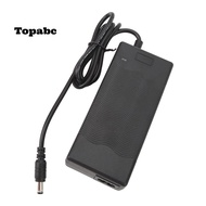 TOPABCS Electric Scooter Charger, 42V 2A Portable Electric Scooter Power Adapter, DC 5.5x2.5mm Black