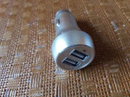 汽車 USB 全鐵雙孔充電器