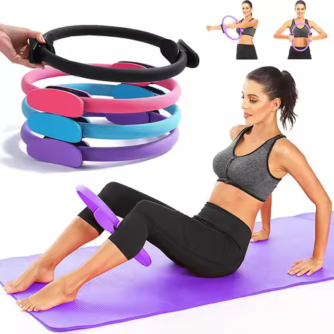 1Pcs Yoga Pilates Ring Non-slip Sports Resistance Ring Fitness Shaping Ring Pelvic Floor Muscle Trai