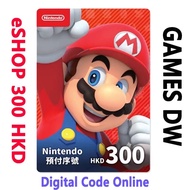 Nintendo Switch Online eShop Card HK Top up Prepaid Gift Card Credit HKD 100,300,500 HONGKONG 香港区Fam