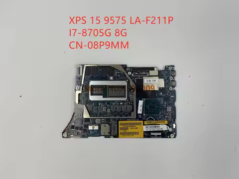 for Dell XPS 15 9575 LA-F211P CN-0WR6YP 0WR6YP WR6YP Laptop Motherboard with I7-8705G 8G RAM 100% te