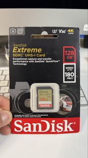 SanDisk Extreme 128GB SDXC UHS-I 記憶卡