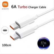 小米 MI PHONE Type C 6A Max 66W Turbo Charge Cable 66W/33W 6A Charging COMPATIBLE For Redmi 10T Pro , 