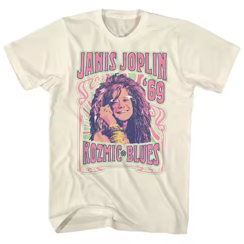 Janis Joplin Punk American Vintage Loose T-shirt Vintage Rock Clothing Rock Musicianprint T Shirts C