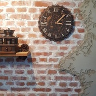 純手繪仿鍛造銅大瓶蓋時鐘 工業風 靜音 掛鐘 時鐘 復古風 clock