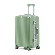 【FJ】多功能28吋鋁框防爆行李箱KA28(USB延伸充電孔方便充電)/ 綠色