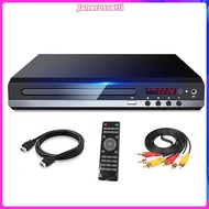 DVD Player 1080P HD Home DVD Player Box for TV All Region Free DVD CD-Disk Player AV-Output EVD Player--EU Plug